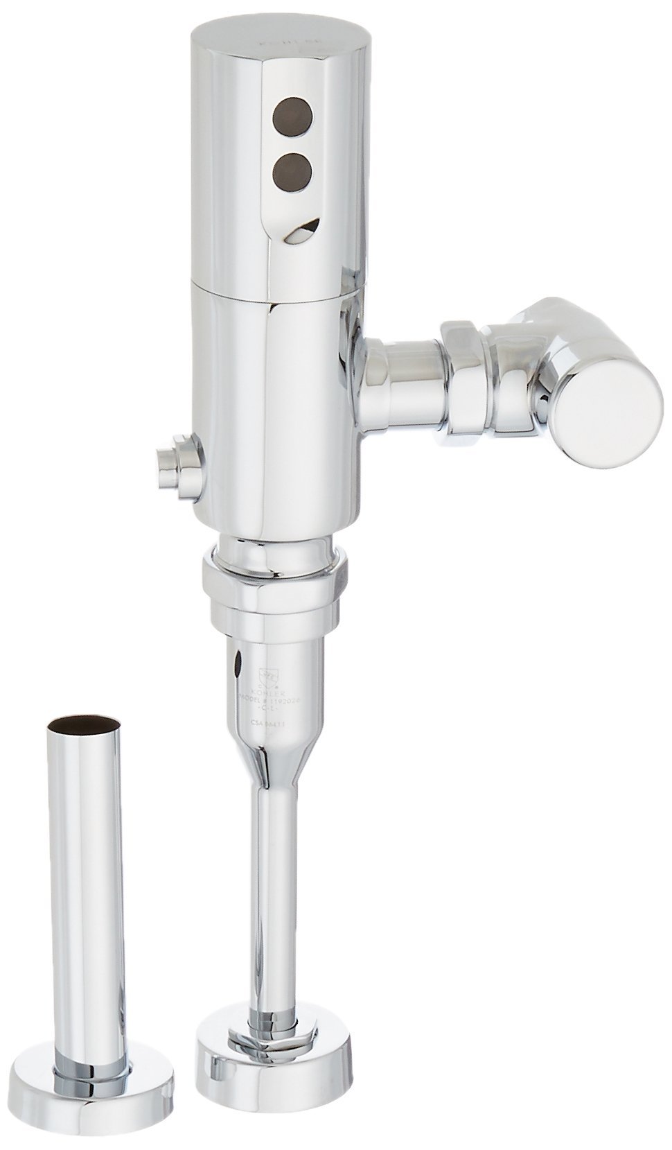 Kohler k-7546 Tripoint 0.125 GPF 3 / 4 トップスパッドタッチレス小便器Flushometer with、 16.75 x 5.12 x 7.50 inches K-7546-CP 1