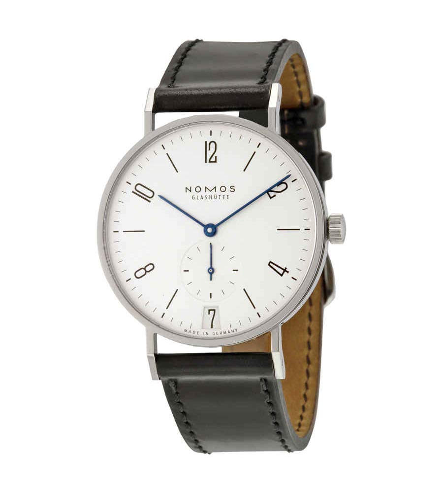 Nomos メンズ腕時計 Tangente 38 Datum 130 レザー製バンド付き