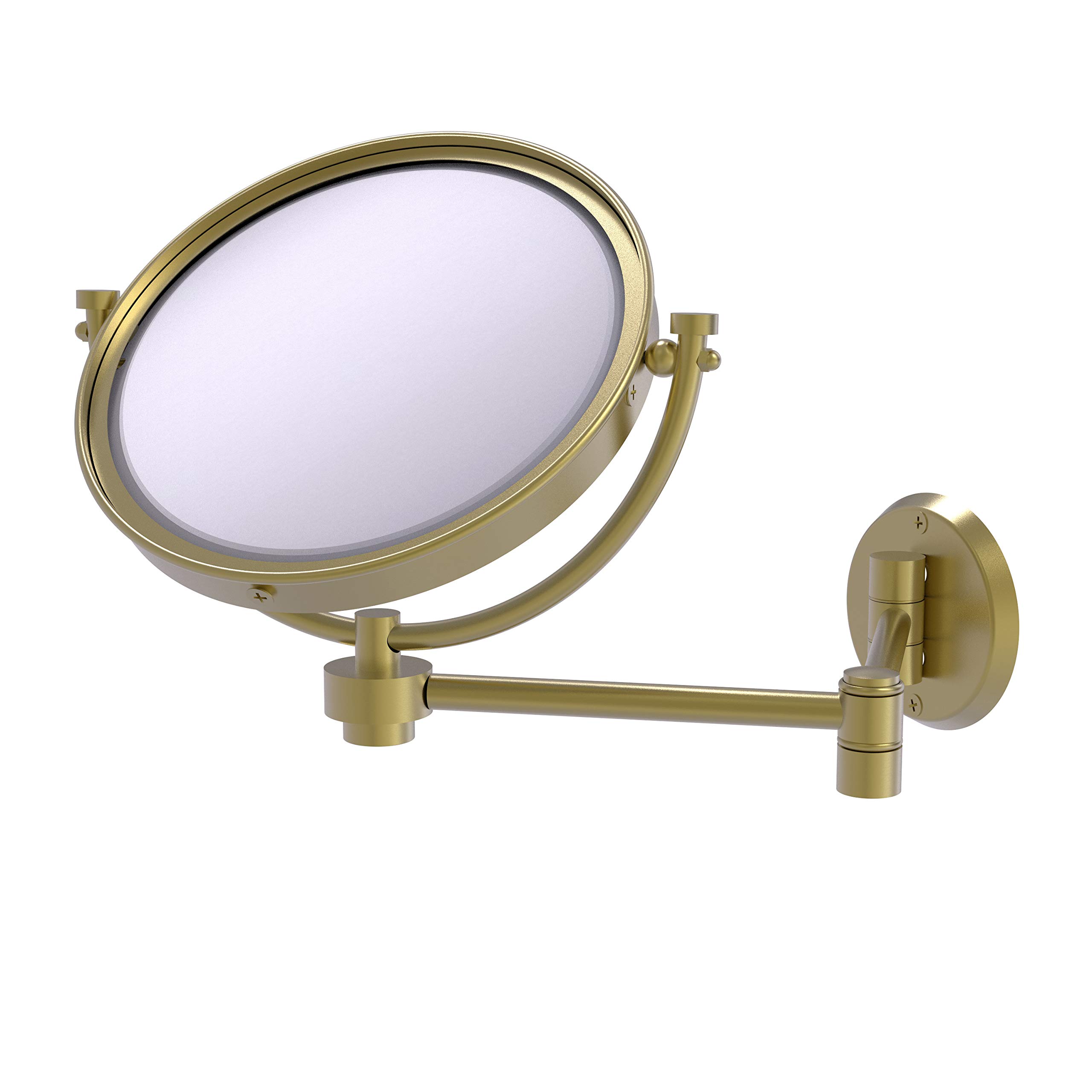 Refill Ink - Allied Brass WM-6/5X 8 Inch Wall Mounted Extending 5X Magnification Make-Up Mirror Satin Brass