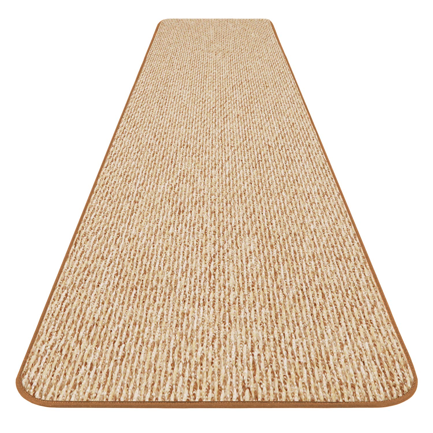 skid-resistantカーペットランナー ? Pralineブラウン ? 多くの他のサイズを選択 10 Ft x 27 In ブラウン 764842922448