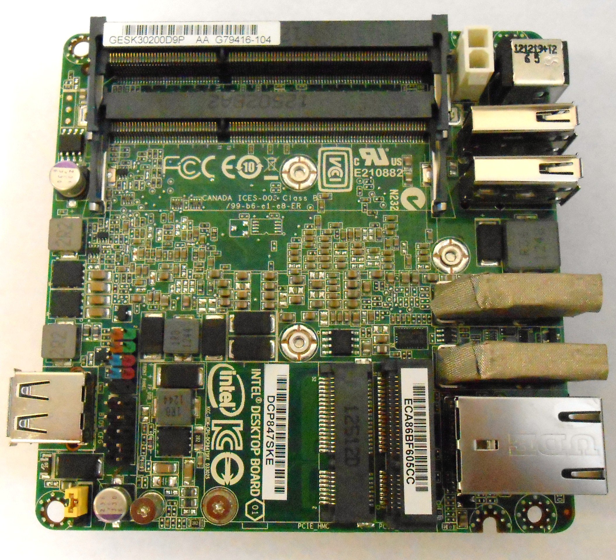 樂天商城 - Intel BLKDCP847SKE Intel Celeron 847 1.1GHz/ Intel QS77/ DDR3/ A&V&GbE/ UCFF マザーボード&CPUコンボ