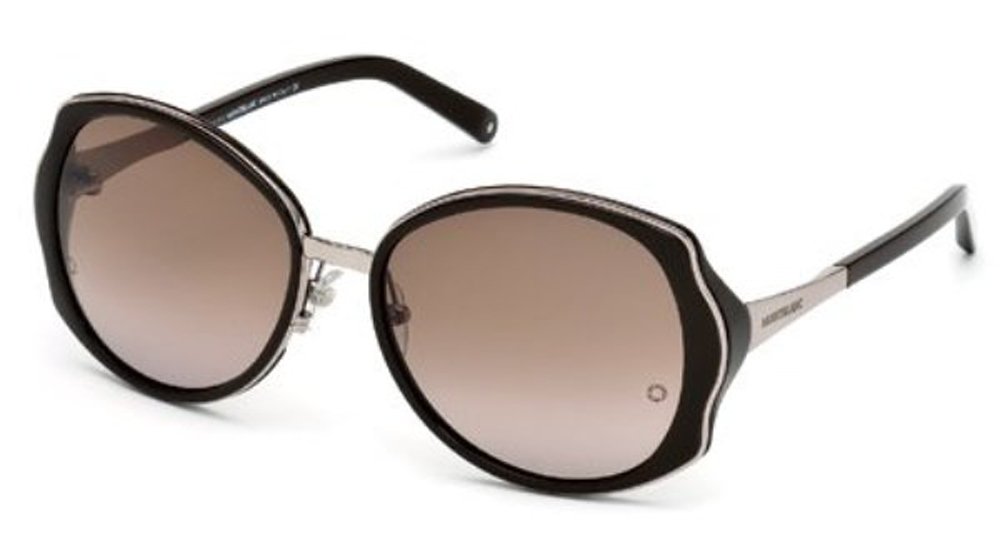 Mont Blanc MB416S サングラス メタルサングラス 48F シャイニーダークブラウン