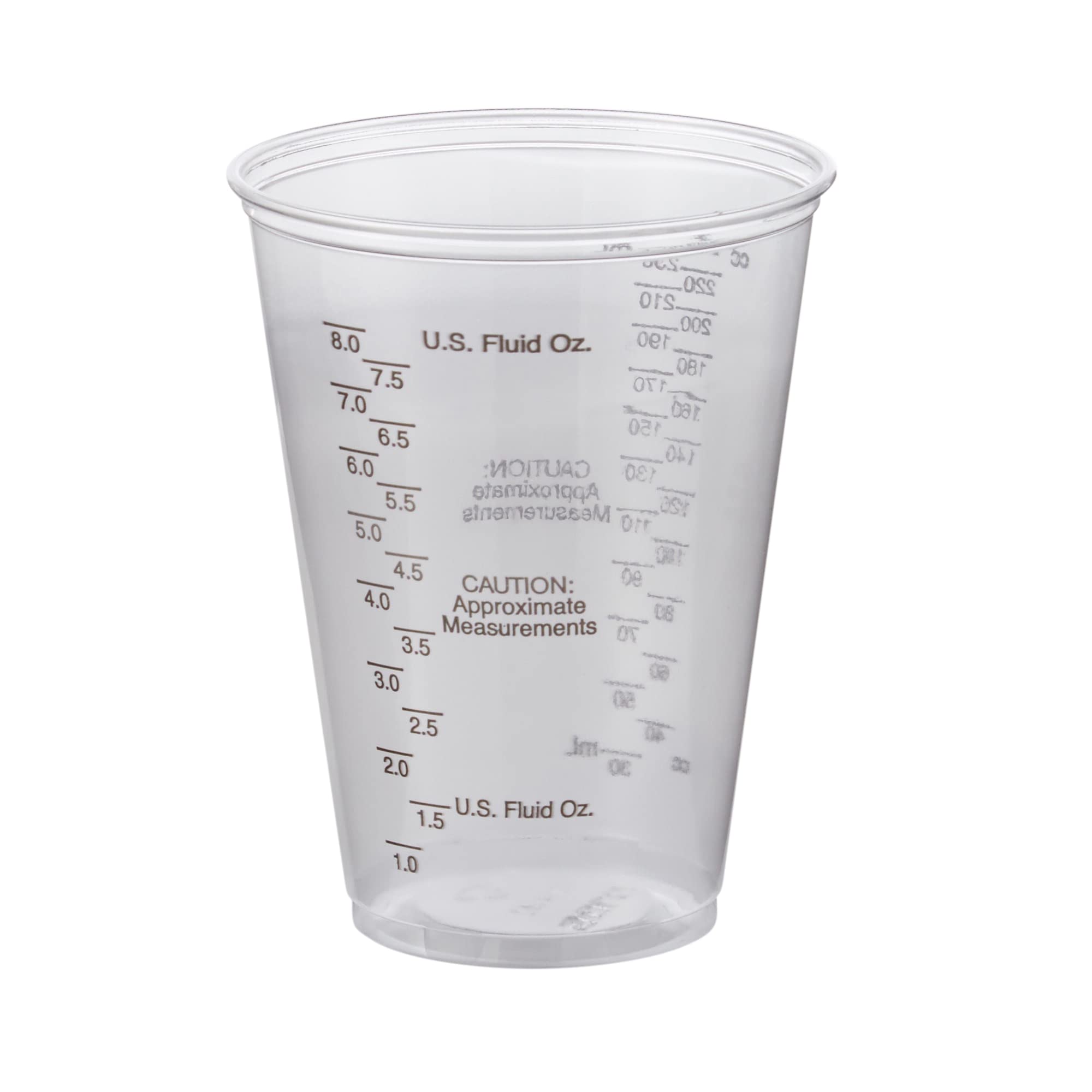 Dart TP10DGM 10 oz Graduated Medical Ultra Clear PET Plastic Cup (Case of 1000)