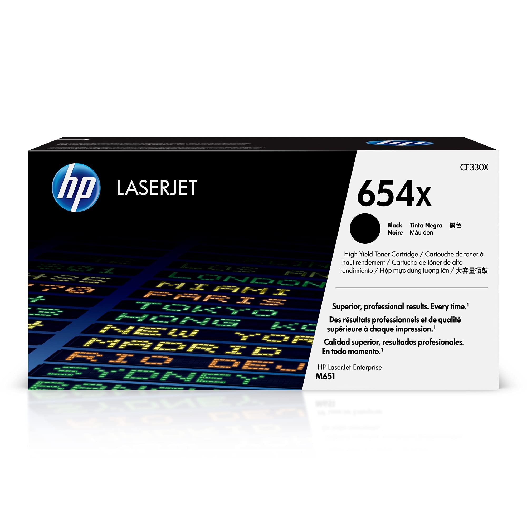 HP 654X LASERJET CART 20.5K BLK PK1