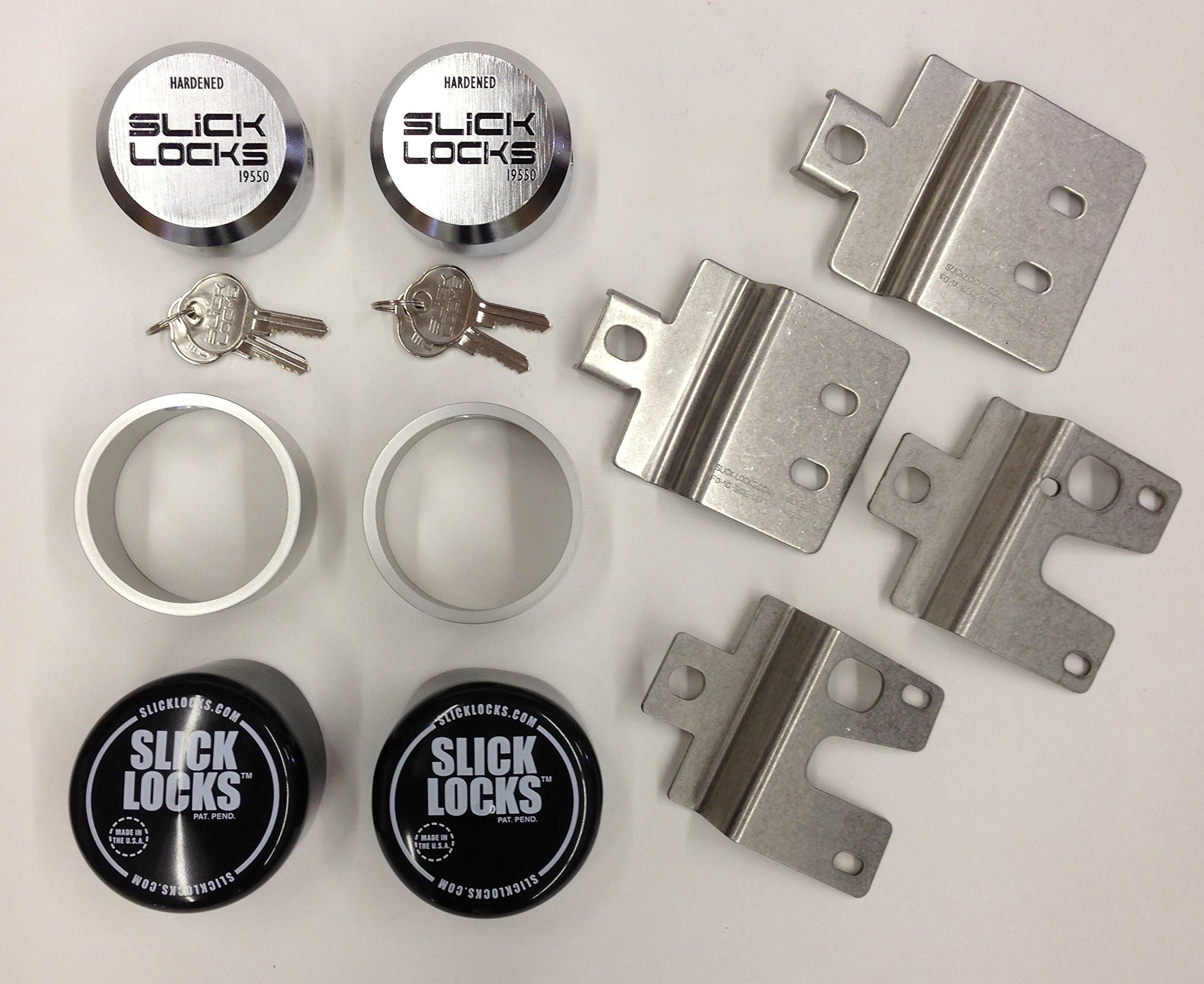 Slick Locks Ford Swing Door Kit Complete with Spinners Weather covers and Locks by Slick Locks