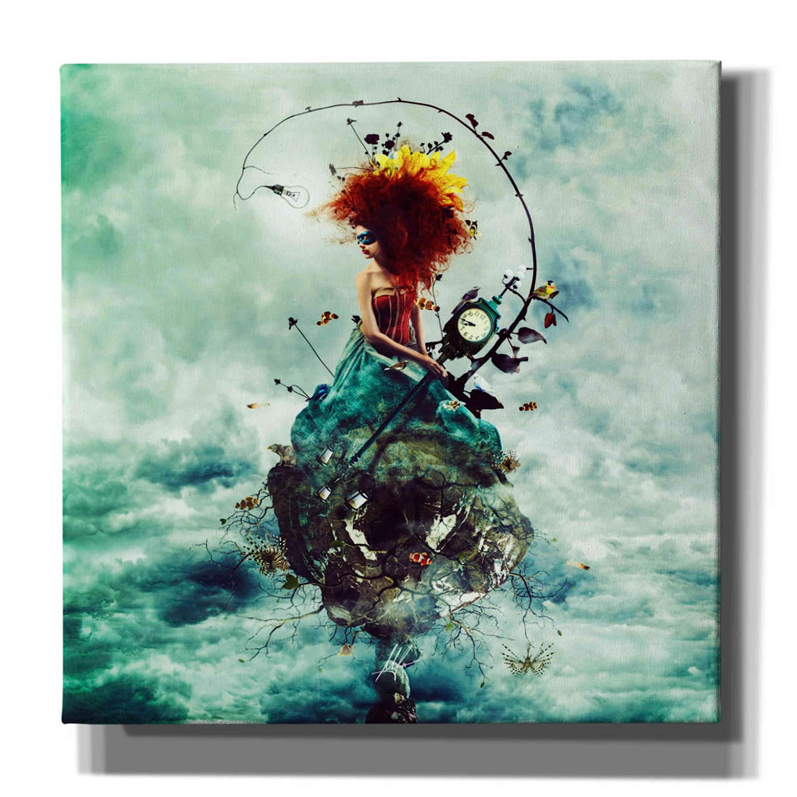 Cortesiホーム Delirium by Mario Sanchez Nevado、Gicleeキャンバス印刷 28 x 28 CH-CA282824