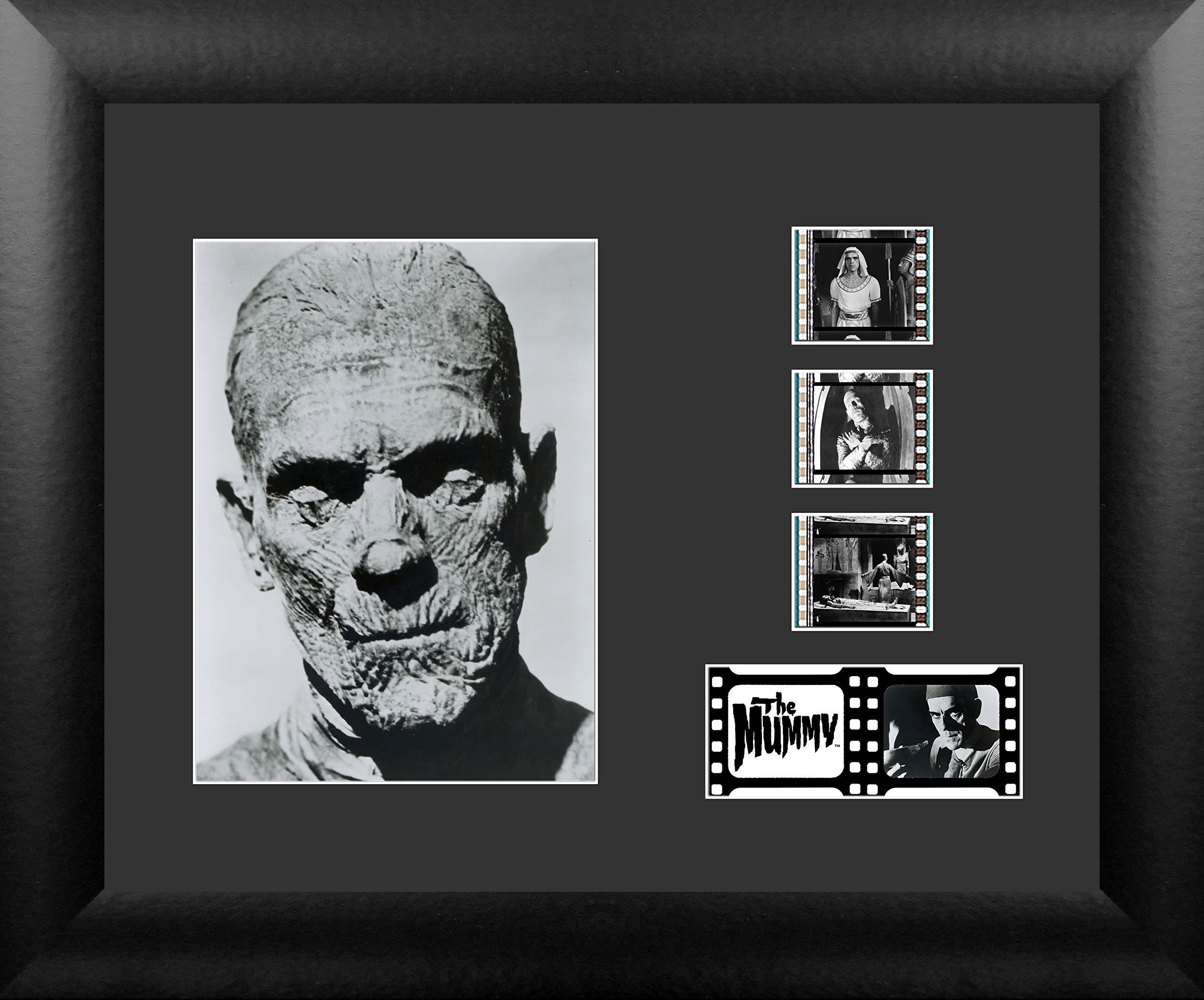 MUMMY 1932 ボリス カルロフ ユニバーサル ホラー モンスター ムービー 35mm フィルムセル ディスプレイ