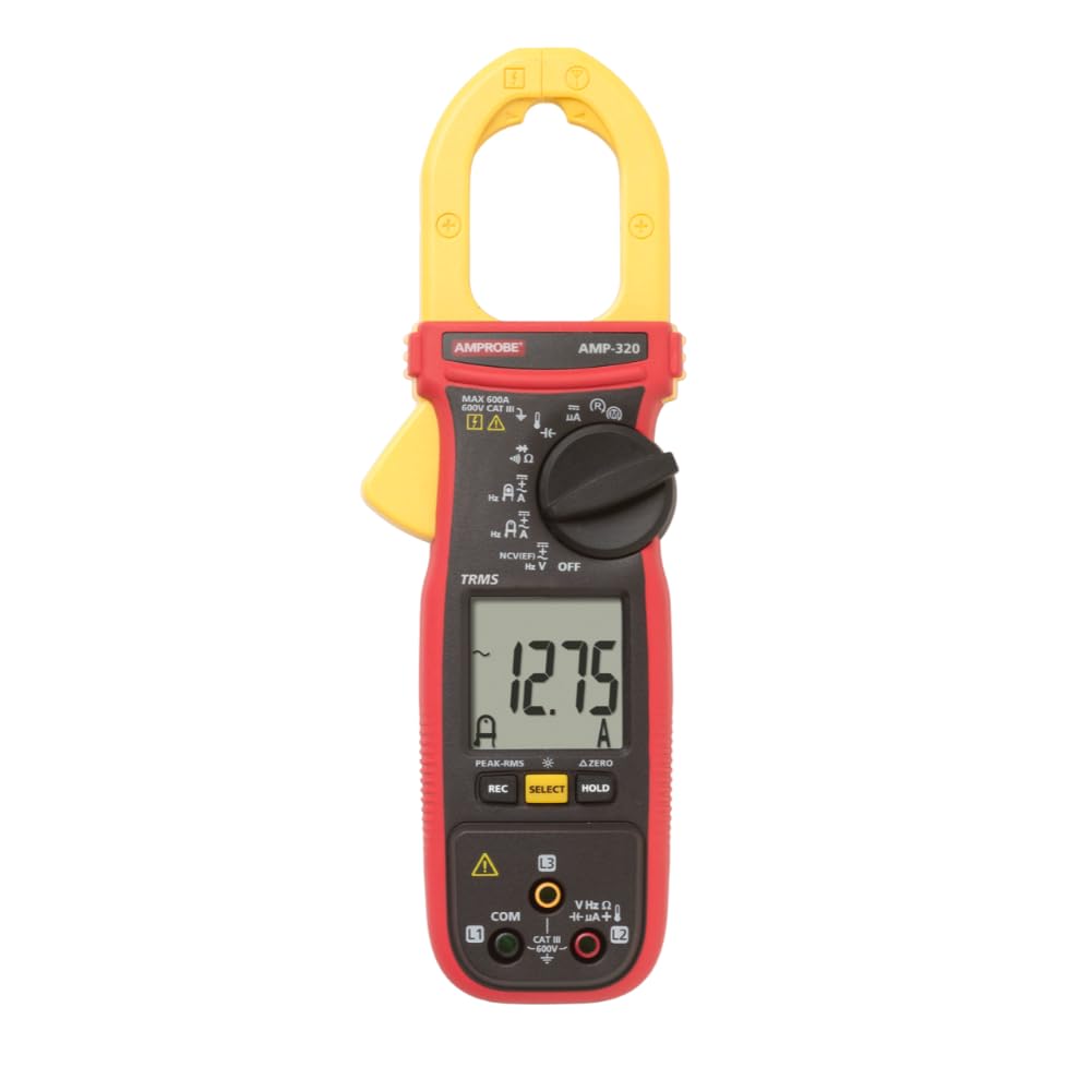 Amprobe AMP-320 600A AC/DC TRMS モーターメンテナンスクランプメーター ブラック