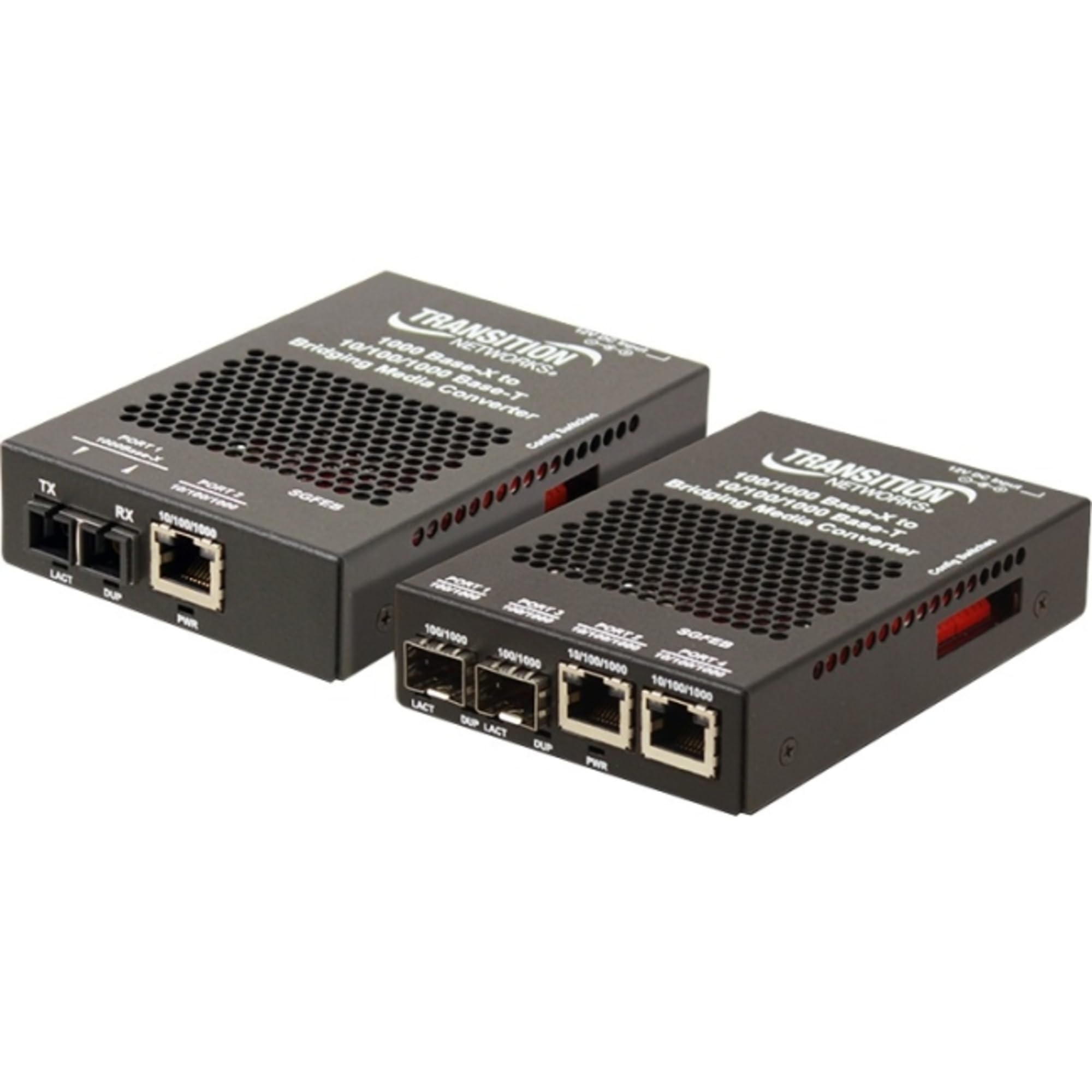 Transition Stand-Alone - Fiber media converter - Ethernet Fast Ethernet Gigabit Ethernet - 10Base-T 1000Base-SX 100Base-TX 1000Base-T - SC multi-mode / RJ-45 - up to 1800 ft - 850 nm