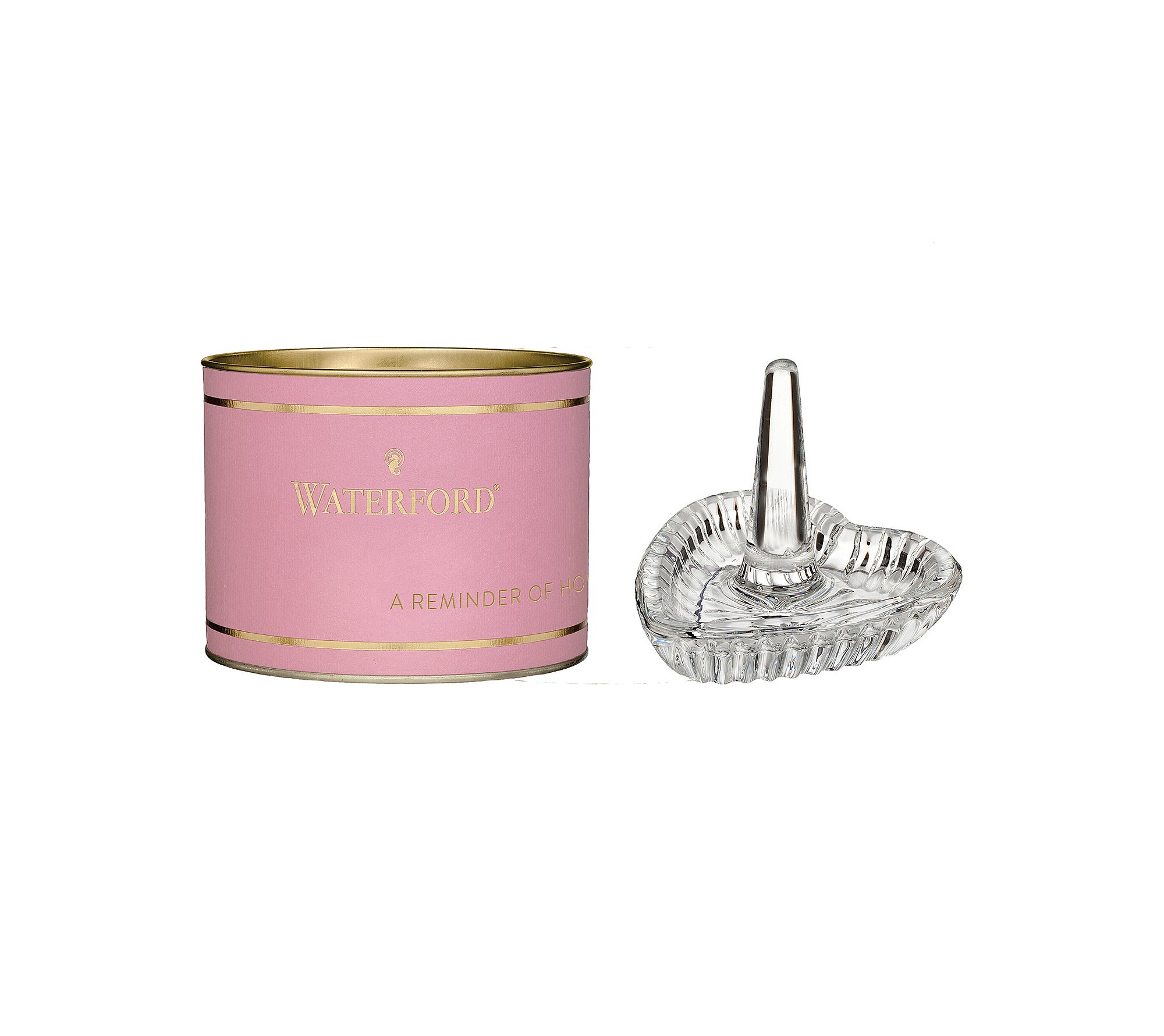 Waterford Heart Ring Holder (pink Tube) by Waterford