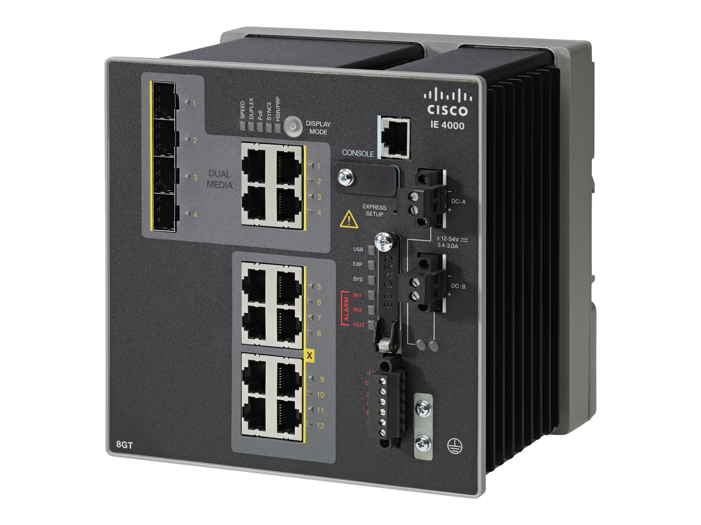 Cisco IE-4000-8GT4G-E IE 4000 8XRJ45 10/100/1000 4X1G COMBO