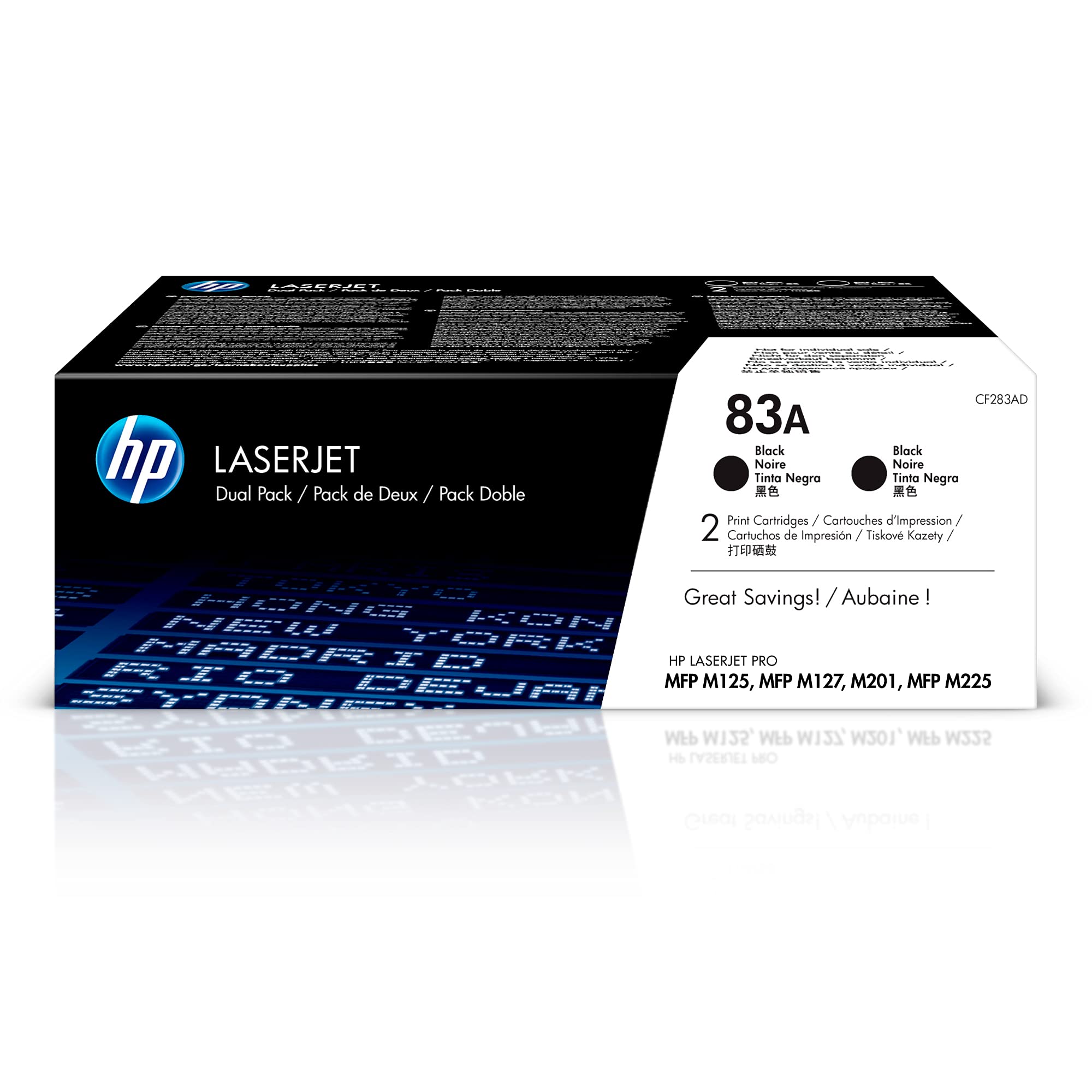 HP 83A CE283A 2 Pack (CE283AD) Toner Cartridges Black Original by HP [並行輸入品]