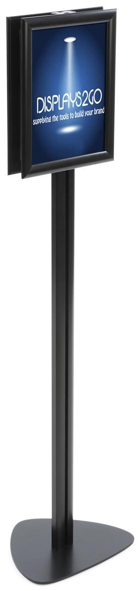 Refill Ink - displays2go両面床サインホルダー、スナップフレームfor 8.5 X 11 グラフィックス、アルミニウム(flsnb28511 )