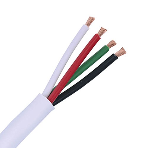 16 AWG 4線Stranded裸銅スピーカーケーブル250 ' Ftバルクロール4芯16 / 4ゲージin-wall