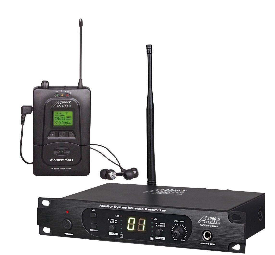 Audio2000'S AWM6304U 100 Selectable Frequency UHF In-Ear Monitor System by Audio 2000S