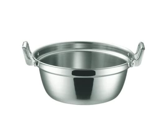 本間製作所 両手鍋 シルバー サイズ42cm IHマエストロ 3層鋼クラッド 段付鍋 42? 16542