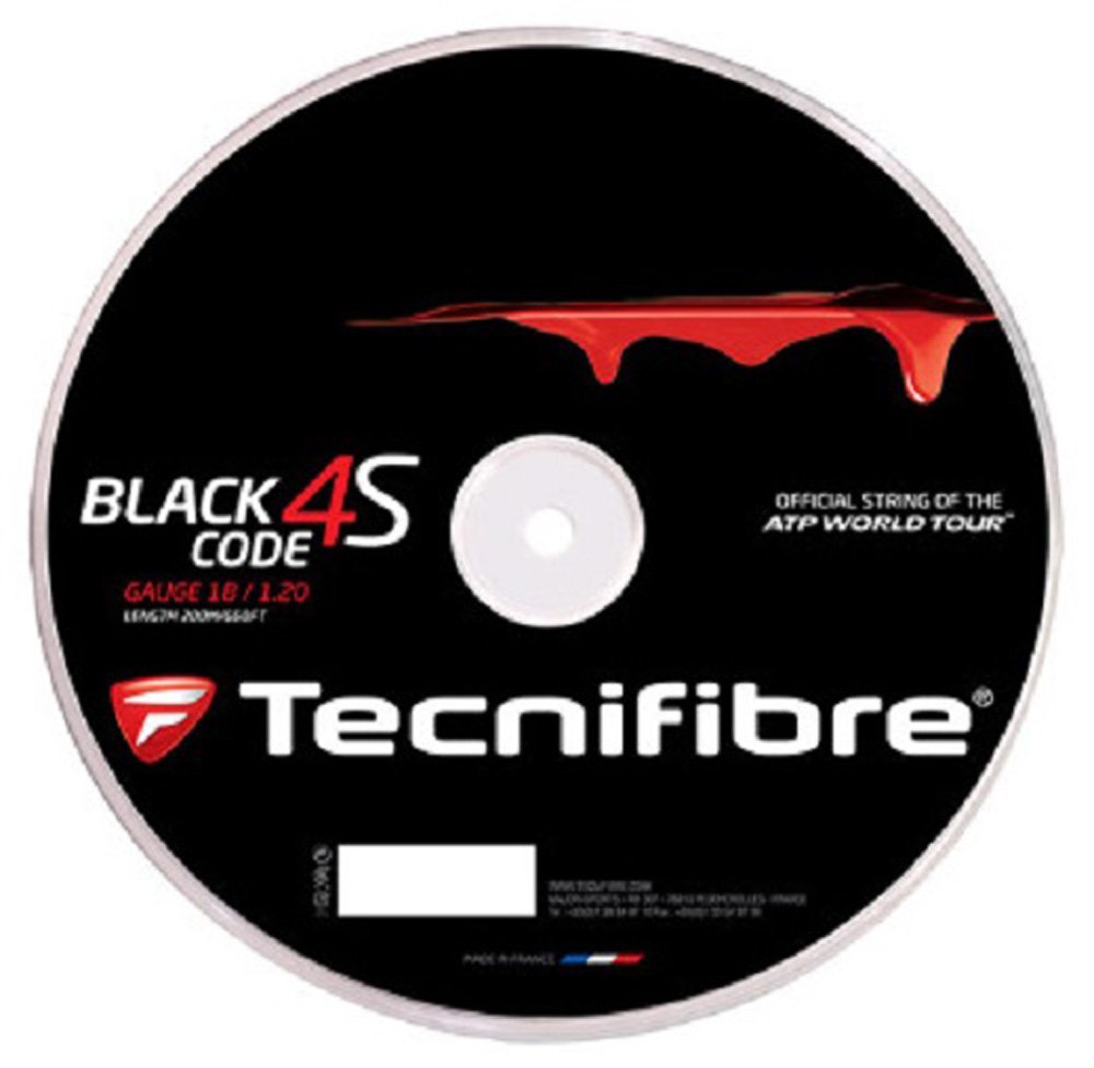 テクニファイバー(Tecnifibre) テニス ストリングス BLACK CODE 4S ゲージ1.25mm ブラック(BK) ロール2..