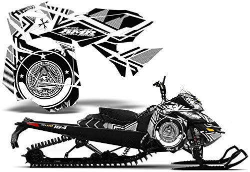 樂天商城 - AMR Racing スノーモービルグラフィックキット ステッカー デカール Ski-Doo Rev XM Summit 2013-2016対応 - Conspiracy ホワイト