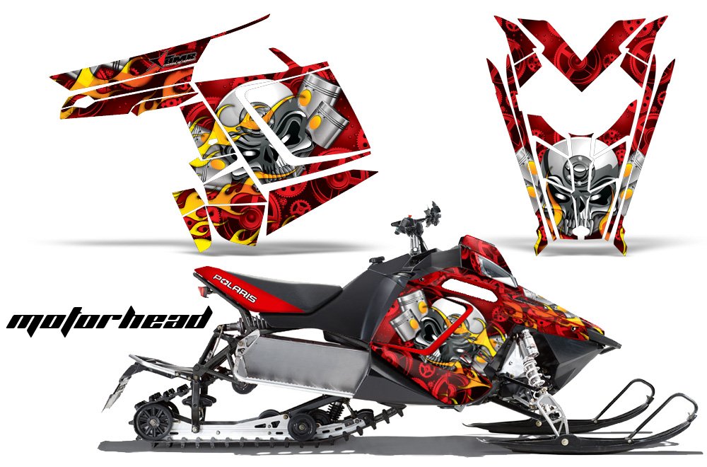 AMR Racing スノーモービルグラフィックキット ステッカー デカール ポラリス PRO-...