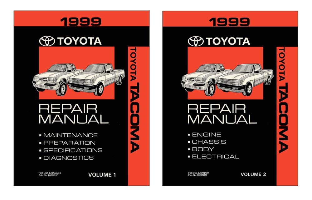 RICOH - 1999トヨタタコマShopサービスRepair Manual BookエンジンDrivetrain OEM