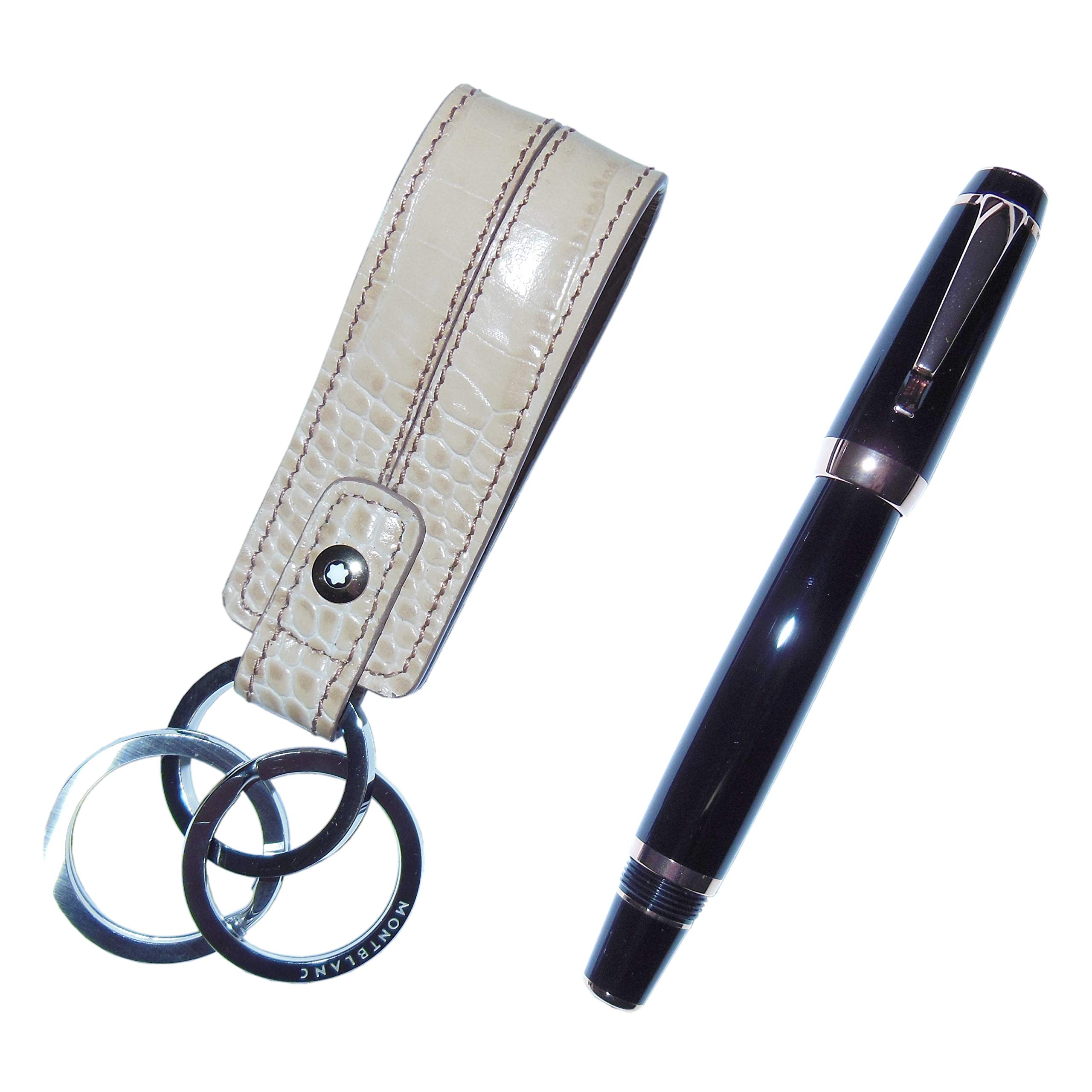 Montblanc Marron レッドゴールド ローラーボールとLa Vie de Boheme キーリングセット