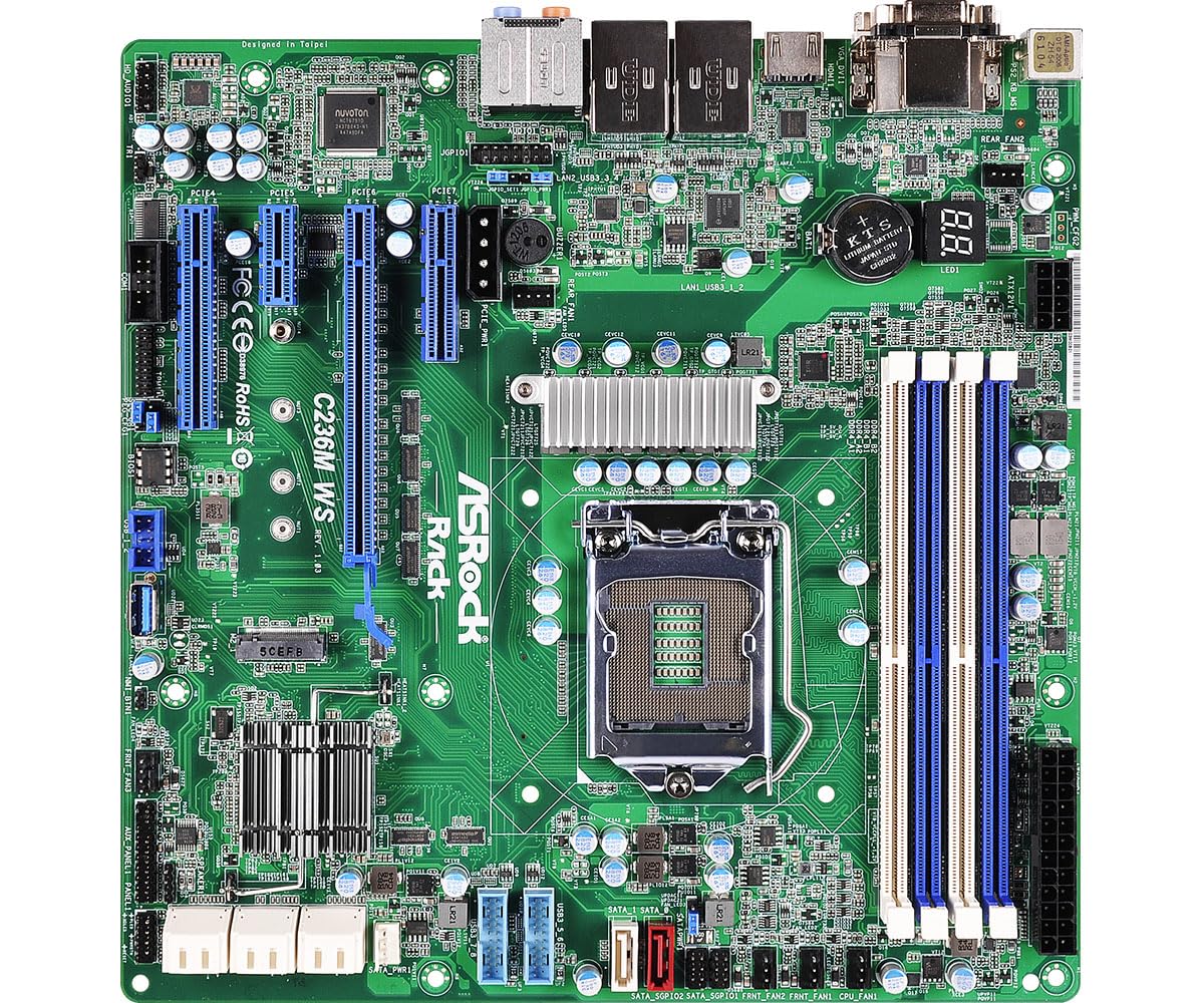 C236M WS マザーボード Intel C236 LGA1151 DDR4(4 DIMM) 2xGLAN Micro ATX global-laboratory-10089184 global研究所 パッケージ画像