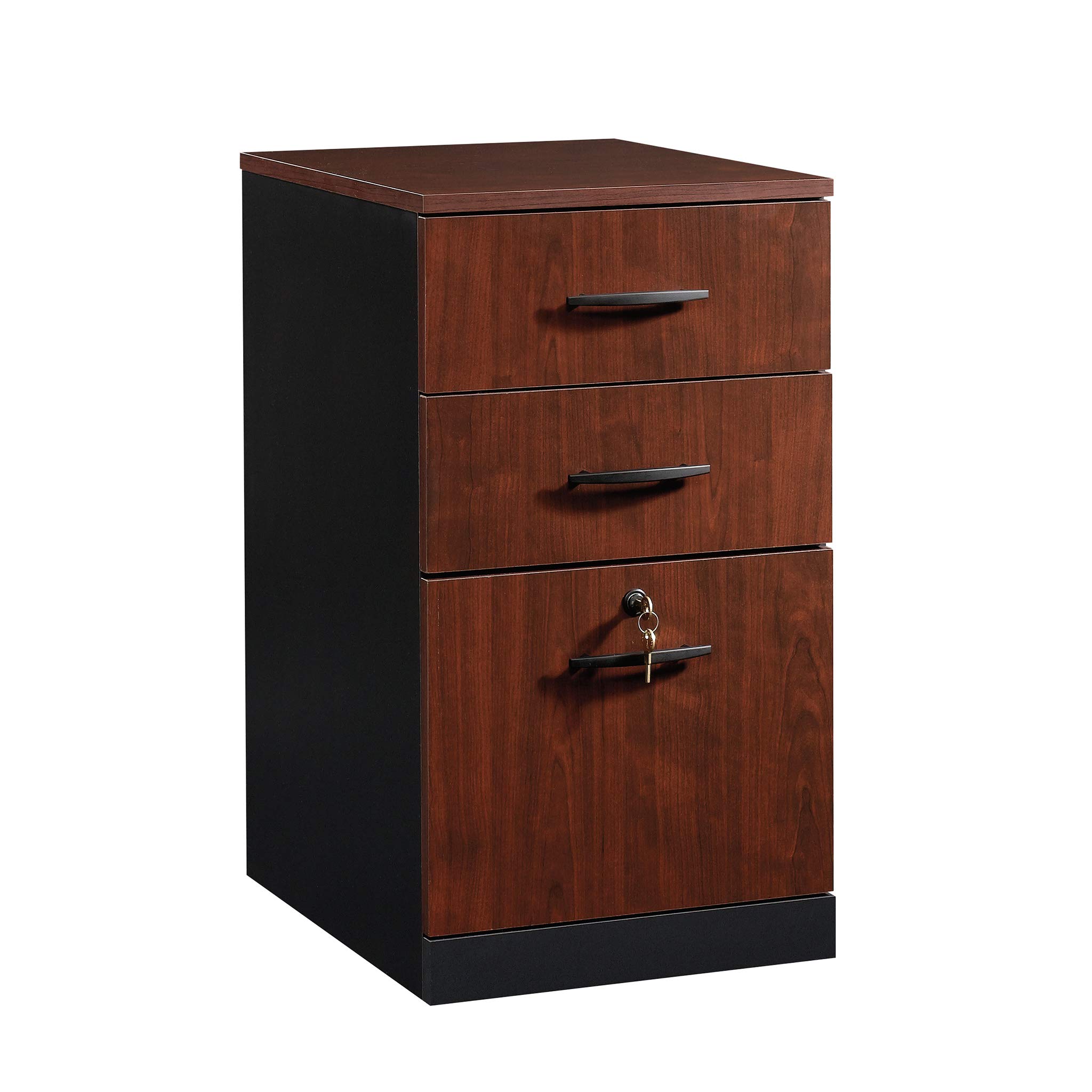 Sauder 419612 Via 3-Drawer Pedestal Classic Cherry Finish 141［並行輸入］