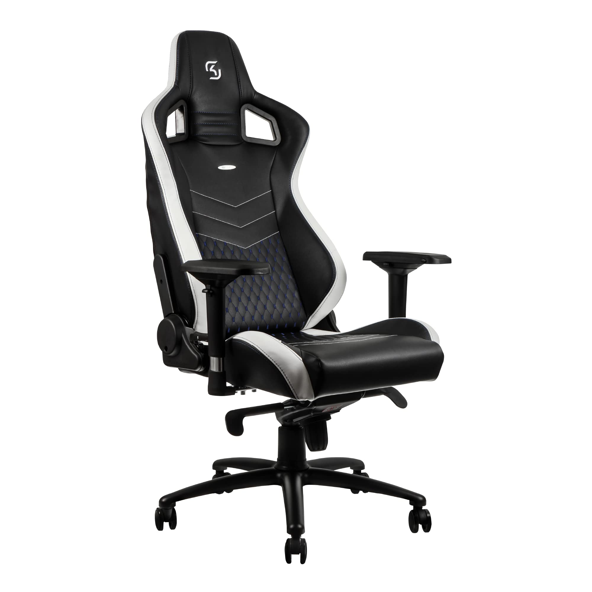 noblechair Epic SK ゲーミングリクライニング ゲーミングチェア リクライニング オフィスチェア PU フェイクレザー ブラック/ブルー/ホワイト