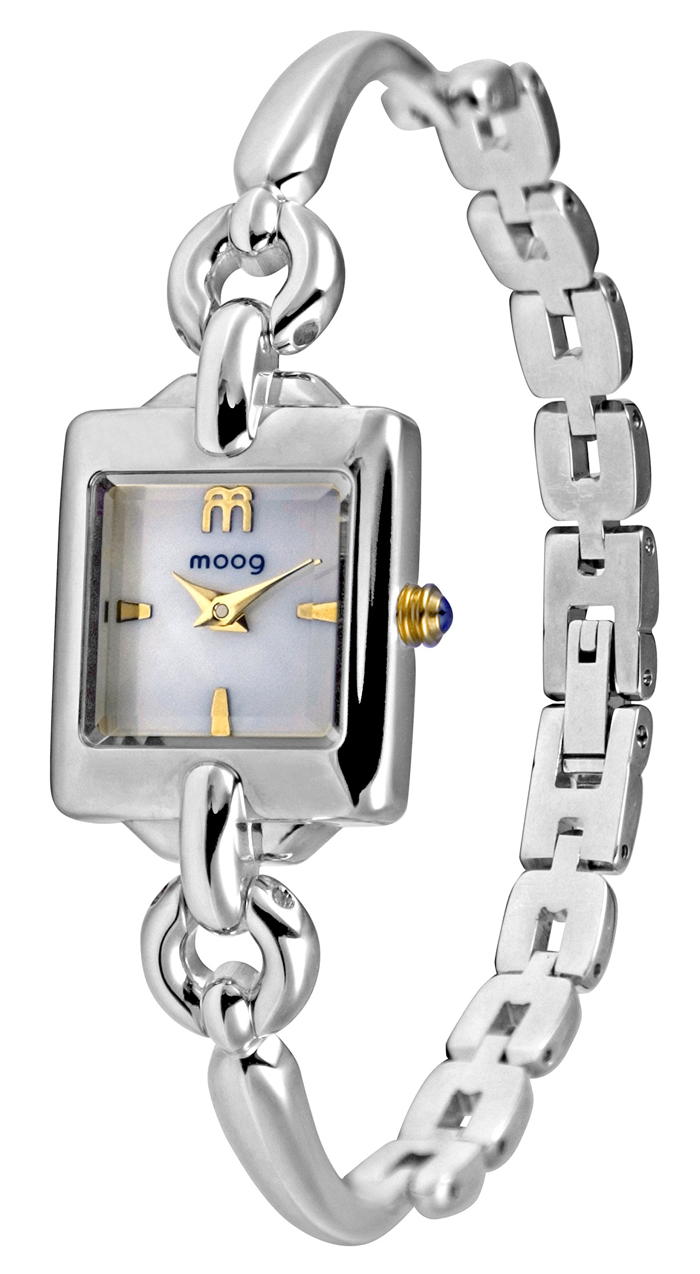 Moogパリ ? ヴィンテージ ? レディースウォッチホワイトダイヤル、ステンレススチールシルバーストラップで、Made in France ? m48244 ? 203