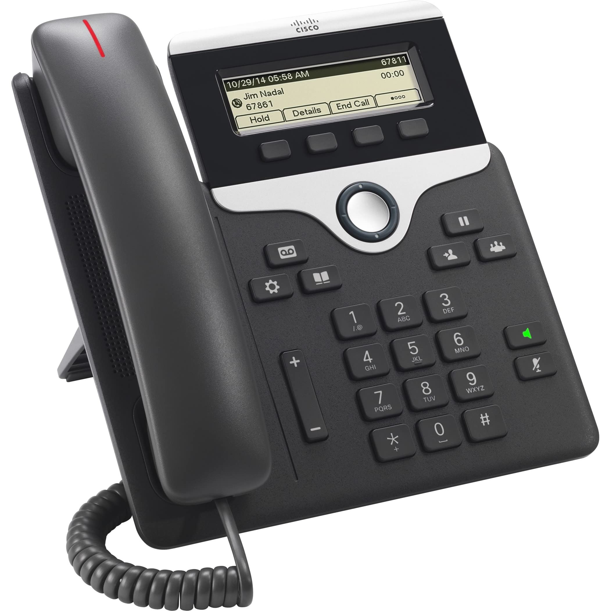 Cisco 7811 IP Phone - Cable - Wall Mountable Desktop - Charcoal