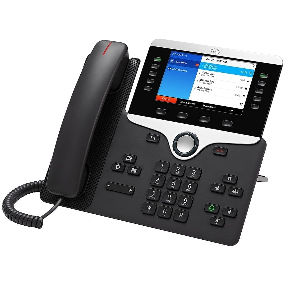 樂天商城 - Cisco IP電話 ? 8861ケーブル ? 壁マウント可能、デスクトップ ? チャコール ? 1 x合計ライン ? VoIP ? Caller I