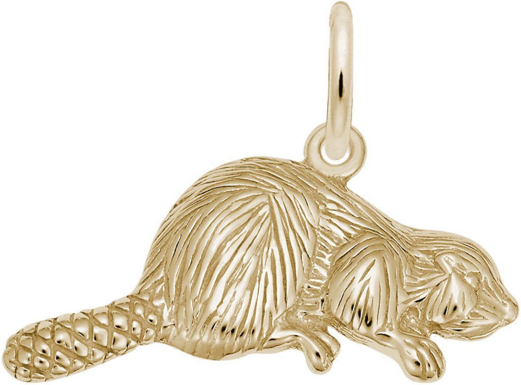 レンブラントビーバーチャーム-メタル-14Kイエローゴールド