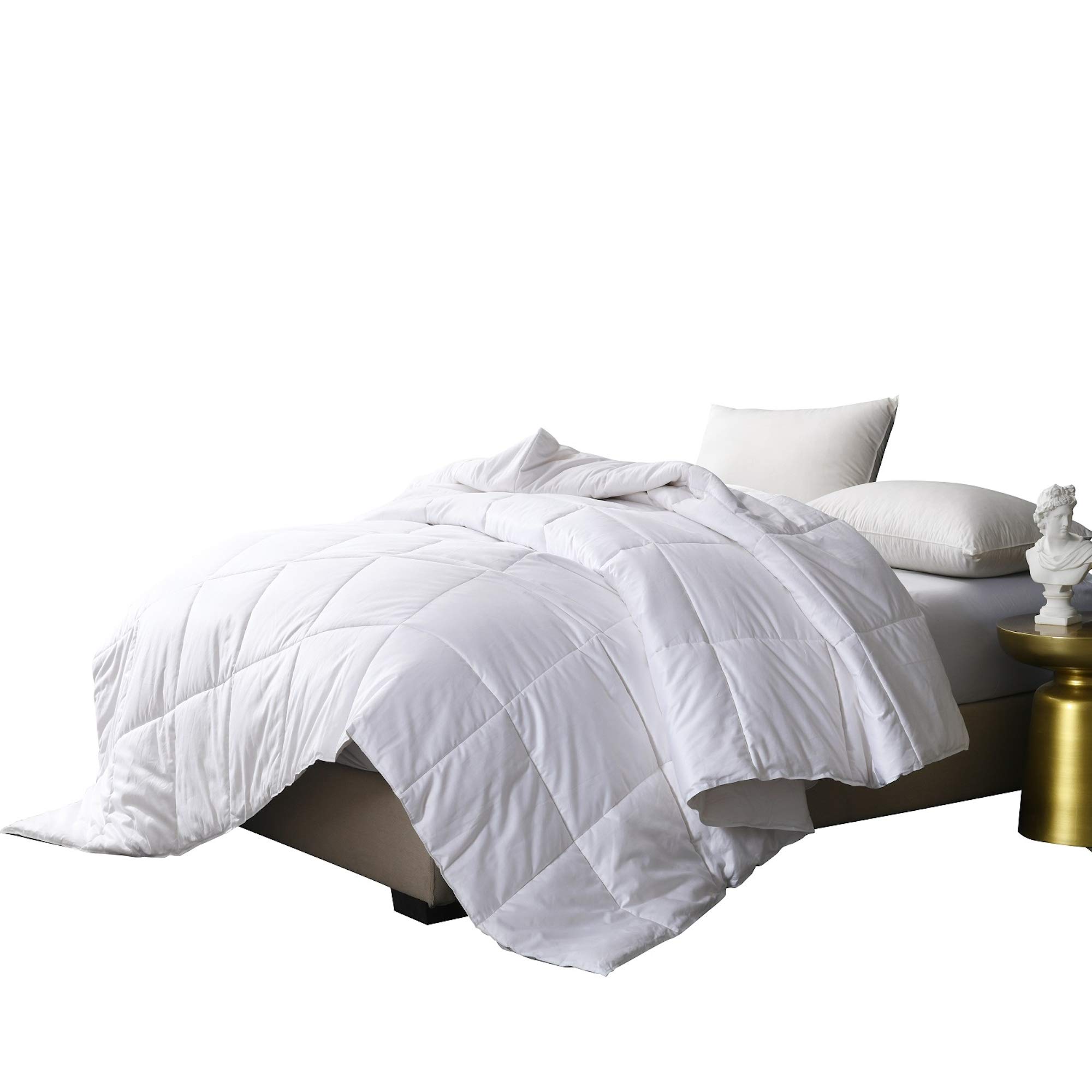 Cottonpure サステナブル 500スレッドカウント コットンカバー 天然 通気性 低刺激性 コットン 掛け布..