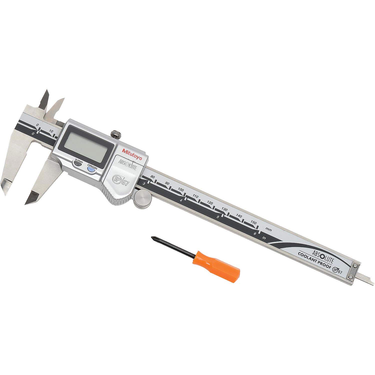 Mitutoyo 500-752-20 Digimatic Caliper 0-6 IP67 0005 0/01 mm No SPC