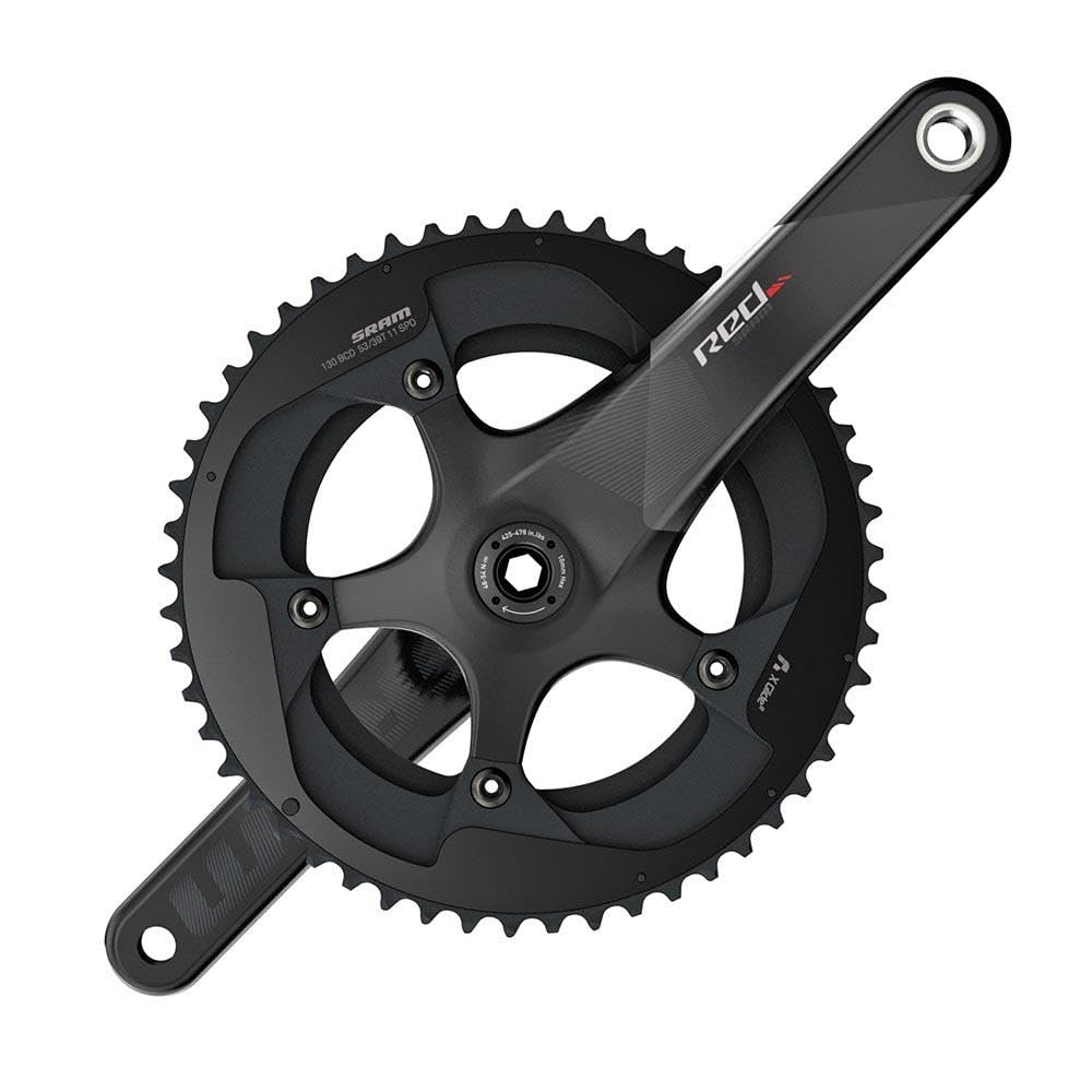 SRAM ユニ 11速 bb386 カートリッジボトムブラケット クランクと継手 ユニ Kurbelgarnitur 11-fach BB386 ohne BB386 Innenlager、ブラック