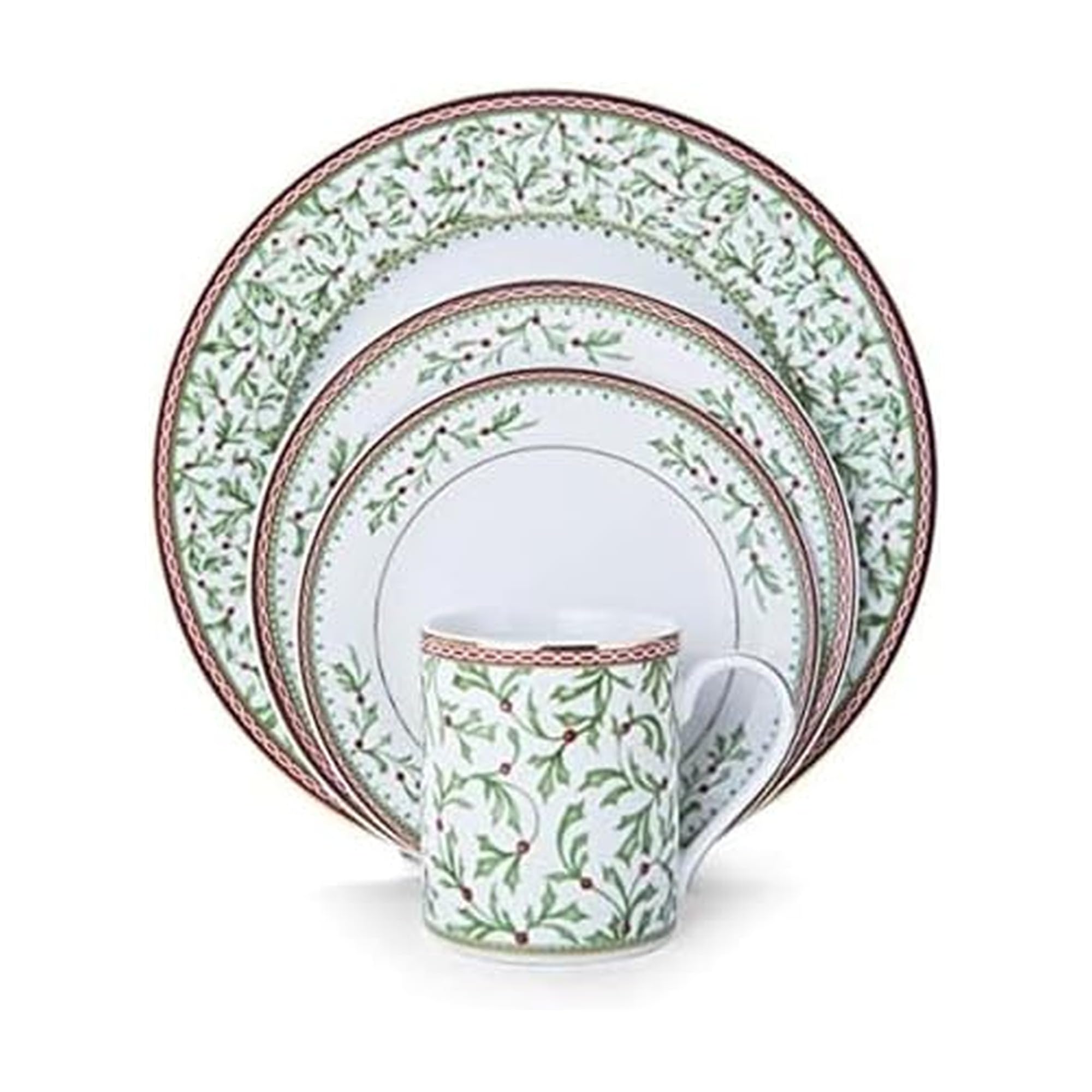 Mikasa ホリデー トラディション 食器セット マグカップ付き (16ピース)