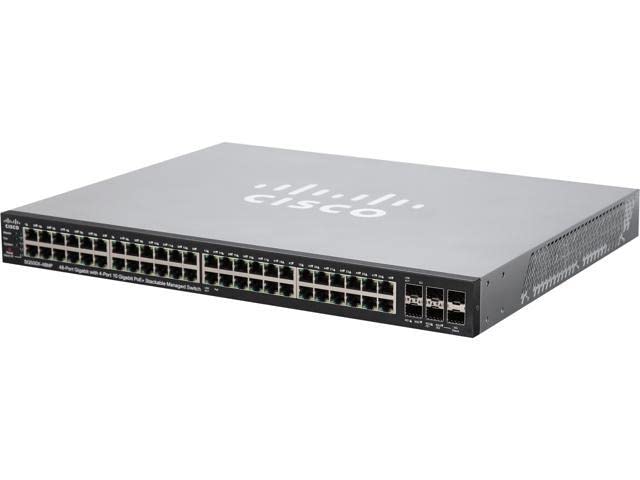 Cisco SG500X-48MP-K9 48ポート PoE ギガビット イーサネット スタッカブル マネージドスイッチ (740W)