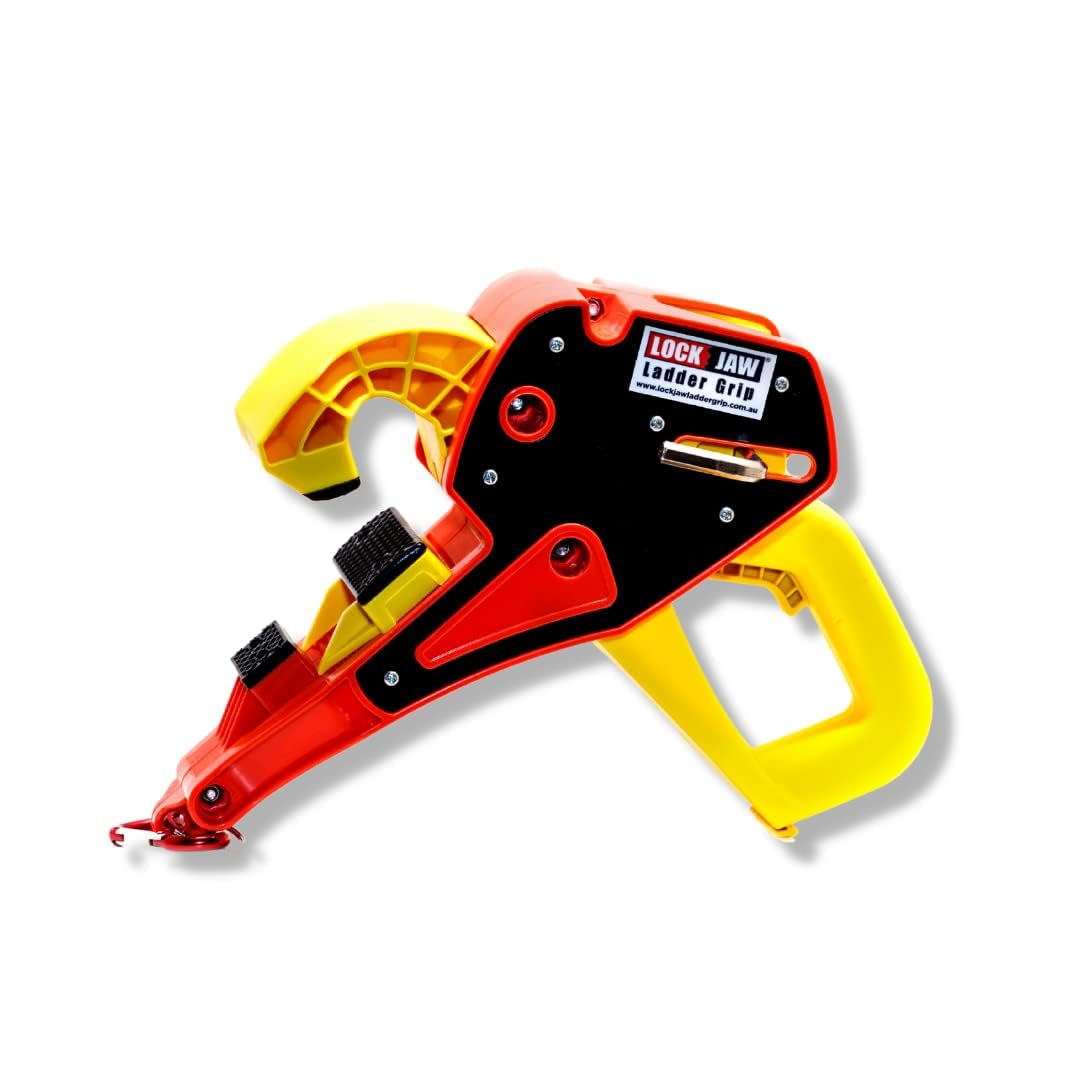 Lock Jaw Ladder Grip Ladder Stabilizer Fits on Gutters in Seconds Slide Lock Rolling Safety Device Ladder Gutter Clip 141［並行輸入］