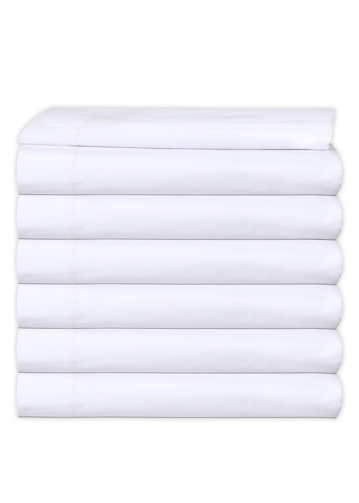 6キングXLフラットシーツ(108x115) ホワイト T-200 パーケールホテルリネン(バルク/ダースあり)(キング..