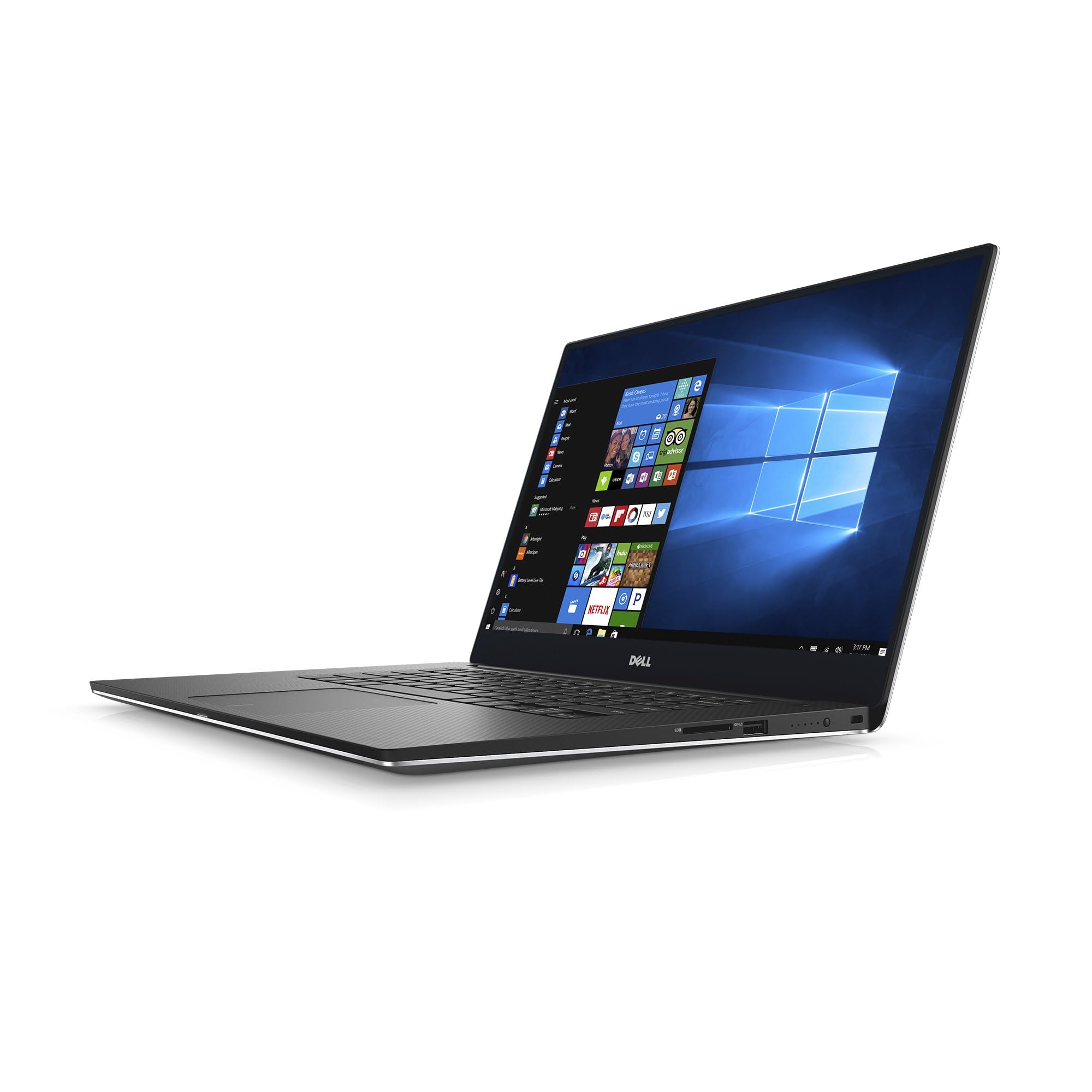 Dell XPS9560-5000SLV-PUS 15.6 Ultra Thin and Light Laptop with 4K Touch Display 7th Gen Core i5 (up to 3.5 GHz) 8GB 256GB SSD Nvidia Gaming GTX 1050 Aluminum Chassis
