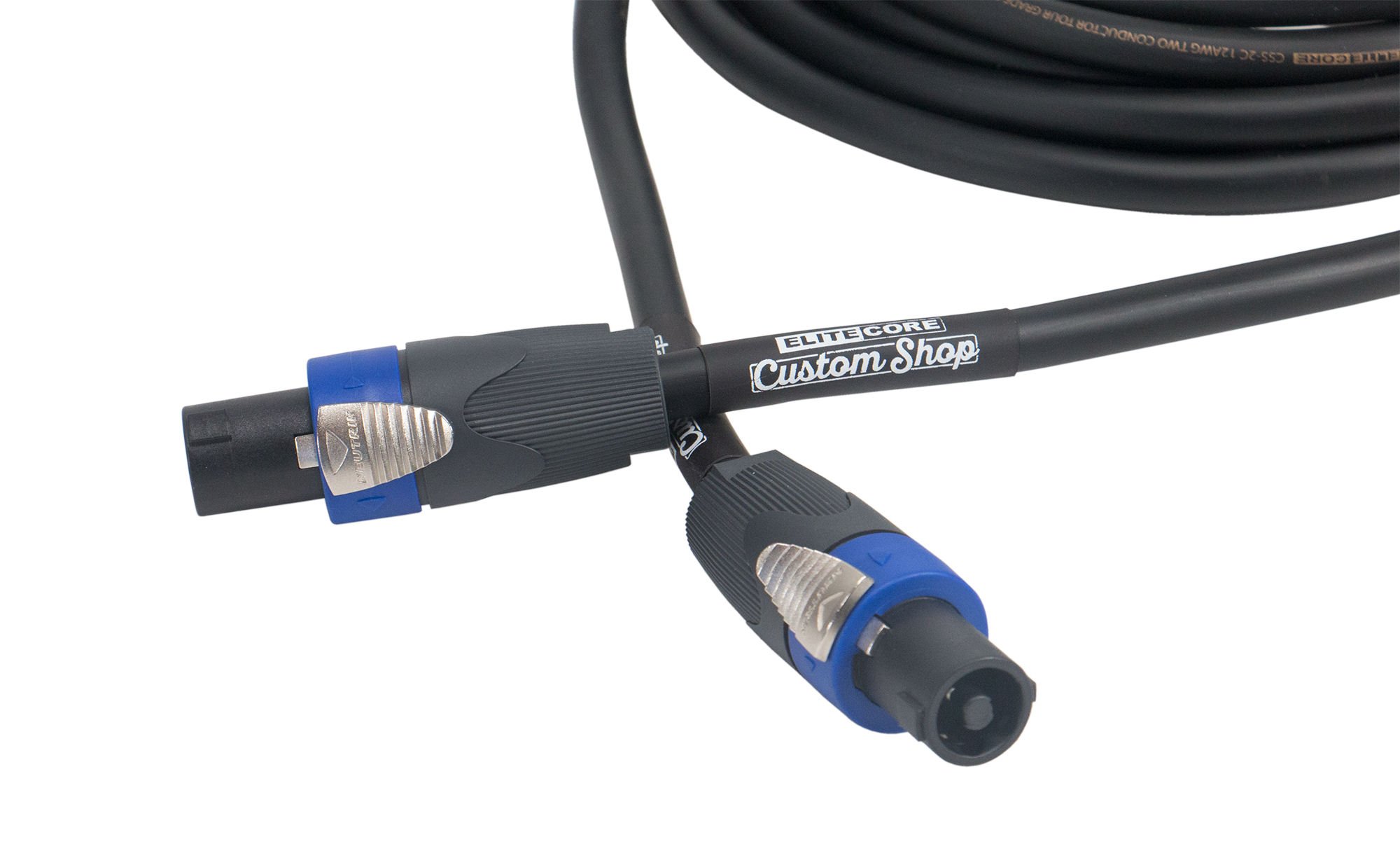 Elite Core | ツアーグレード スピーカーケーブル | 13AWG 4コンダクター 純正 Neutrik NL4FX | 50フィート