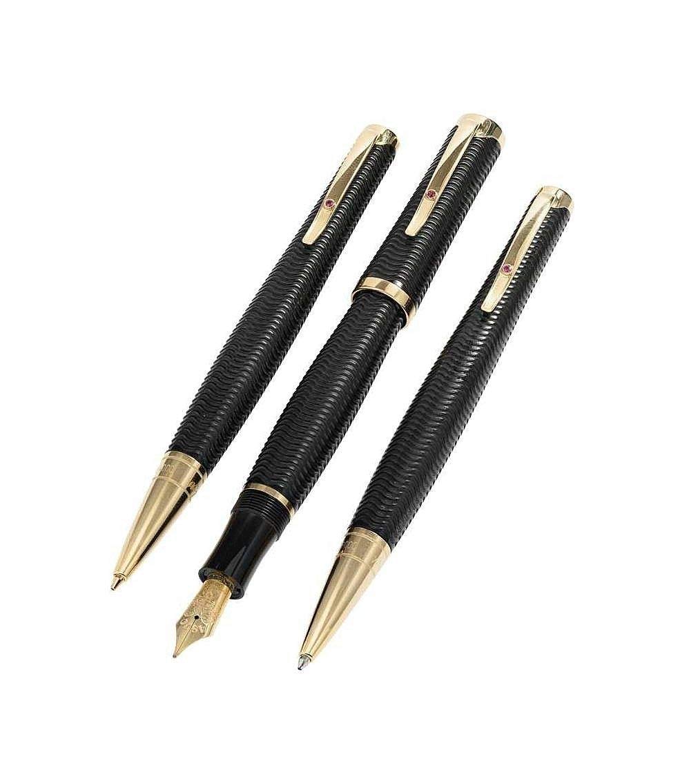 Montblanc Virginia Woolf Writers 限定版 3本セット ファウンテン M ボールペン LTD 38006 シール