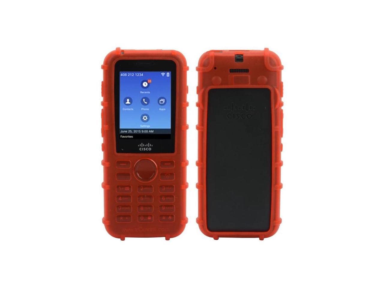 zCover ヘルスケア バックオープン シリコンケース Cisco 8821/8821-EX用