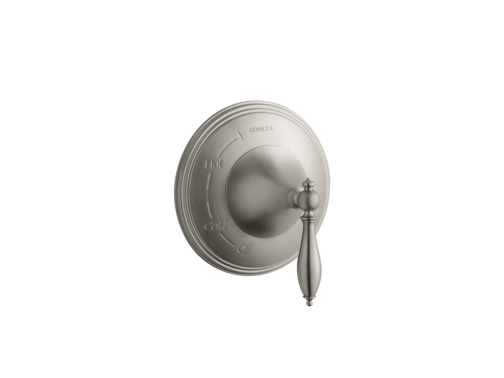 KOHLER TS309-4M-BN Finial(R) 伝統的なRite-Temp(R) バルブトリム レバーハンドル付き