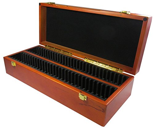 Wood Universal Certified Coin Display Box - 60 Coin Slabs / Holders