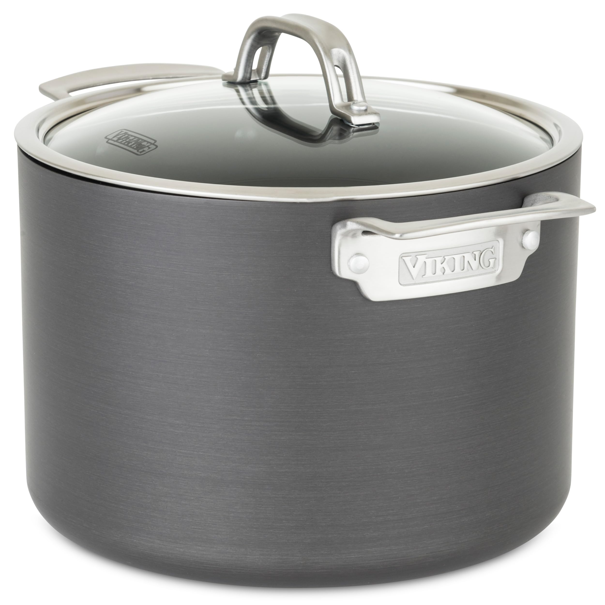 Viking 40051-0428 Hard Anodized Nonstick Stock Pot 7.6l Grey