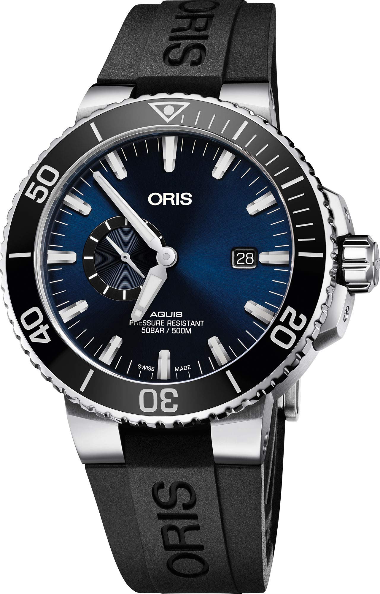Oris Aquis 74377334135RS スモールセコンド、デイトメンズウォッチ