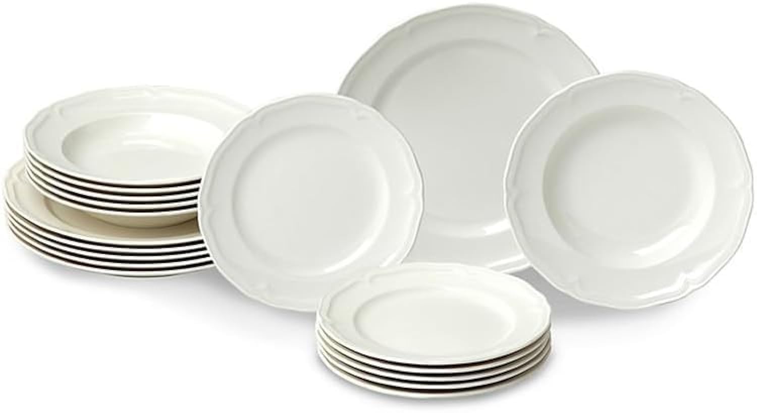 Villeroy & Boch Manoir 18点 食器セット プレート&ボウル プレミアム磁器 ドイツ製 食器洗い機 電子レ..