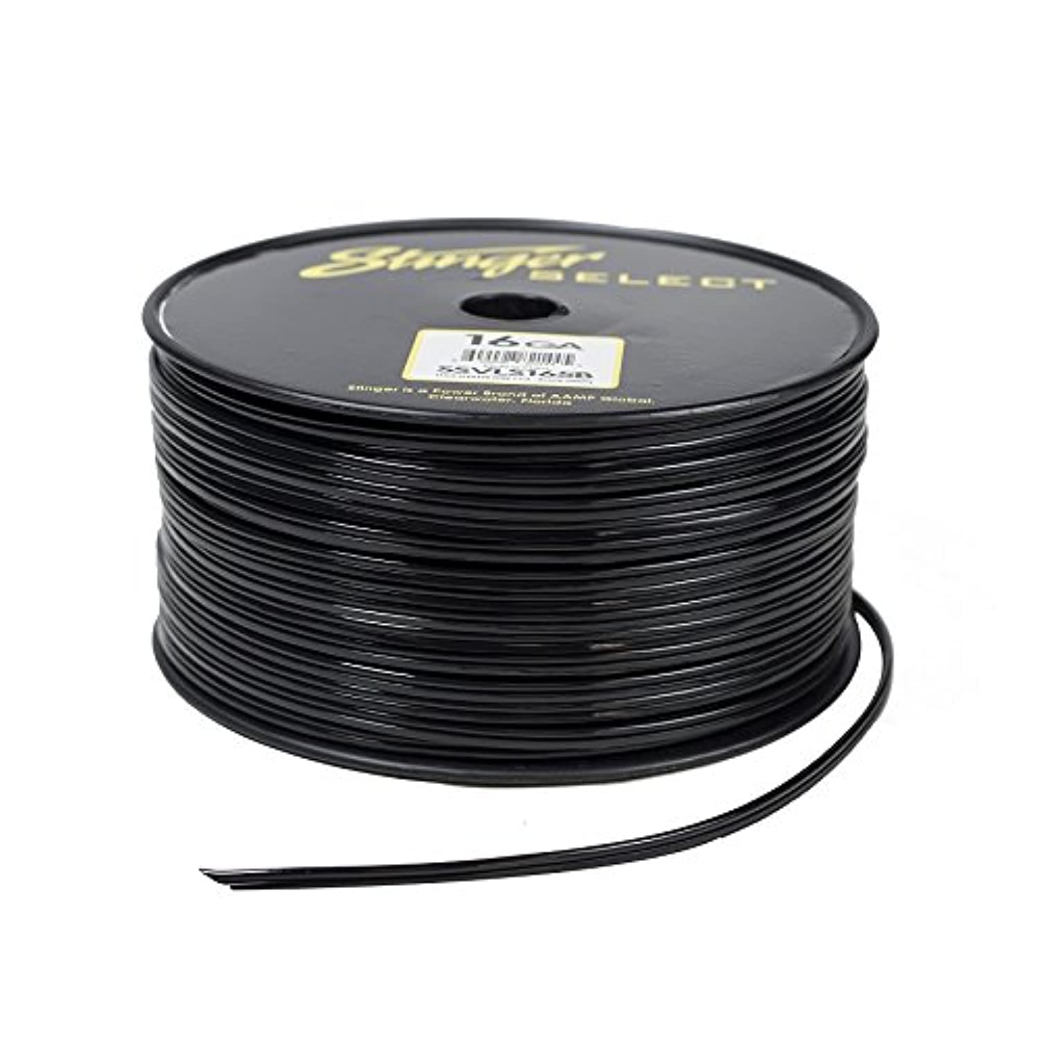 Stinger ssvls165b 16 gaブラックスピーカーワイヤ500 ft
