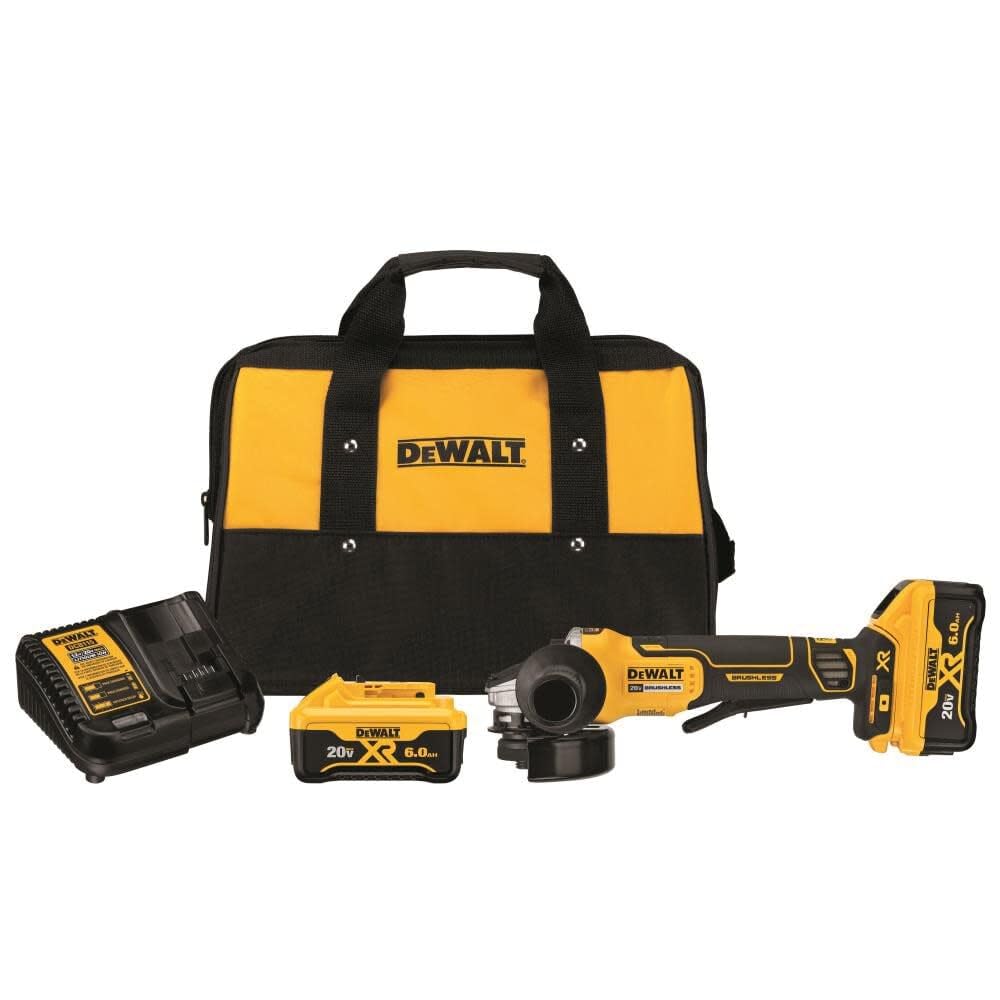 DEWALT 20V MAX Angle Grinder Tool Kit 4-1/2-Inch Paddle Switch with Brake (DCG413R2)